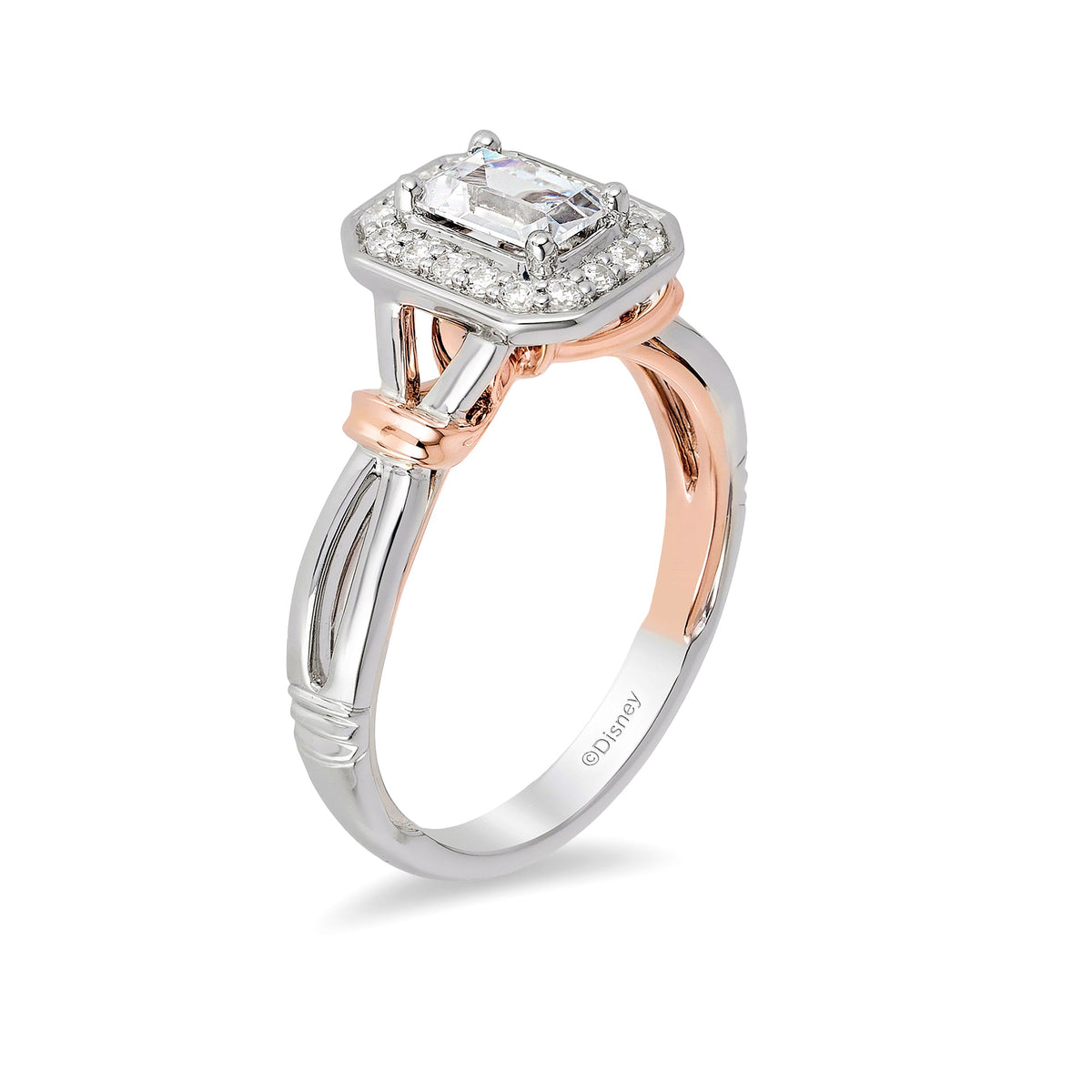 14K White Or Rose Gold Memory Ring - 15 Diamonds 0.18ct - Cuts & Carats