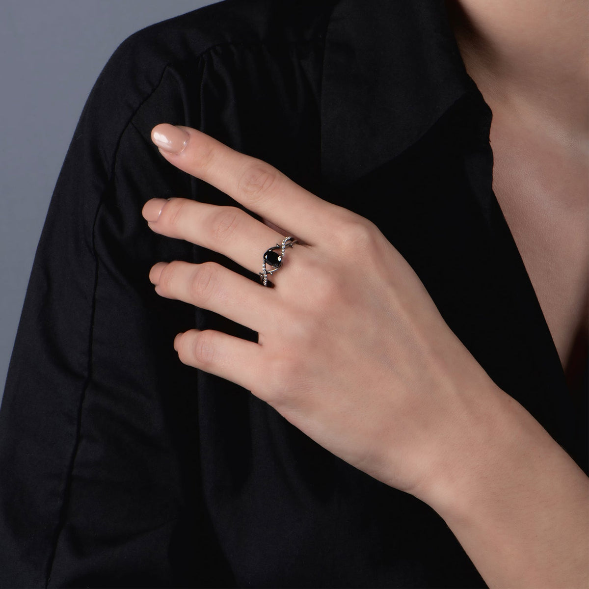 Genuine Pandora Black Vibrant Spirit Ring Pandora Engagement Ring