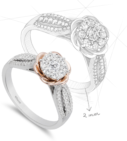 Beauty and the beast diamond ring online