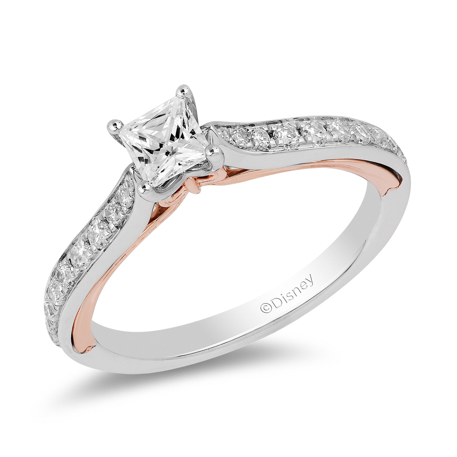 Snow white sale engagement ring