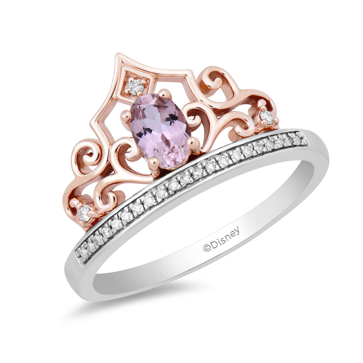 Disney Aurora Inspired Tiara Diamond Ring CTTW Enchanted