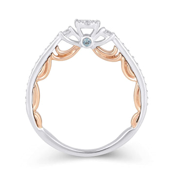 Fairy Tail Mermaid Ring 0.20cttw Diamond Mermaid Engagement Ring