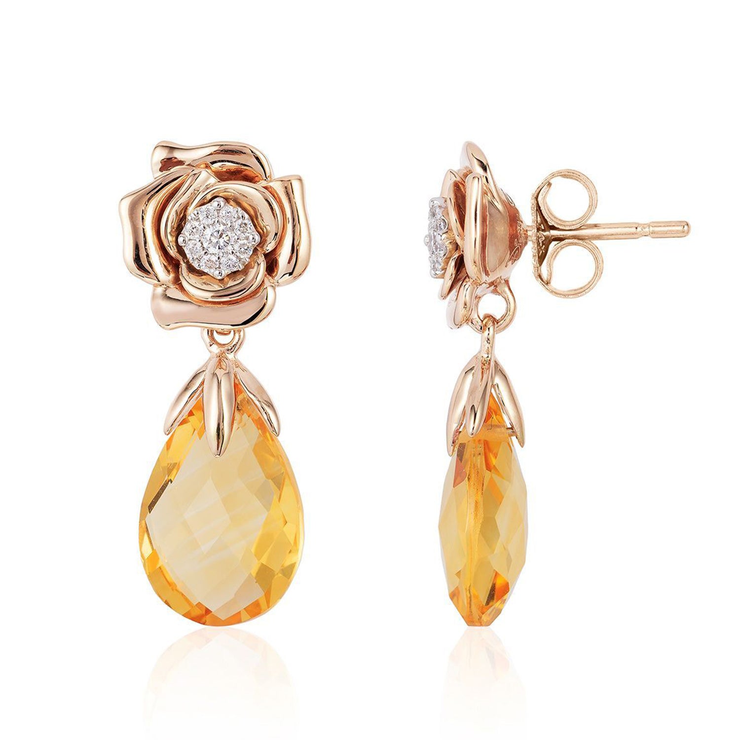 Belle deals rose earrings